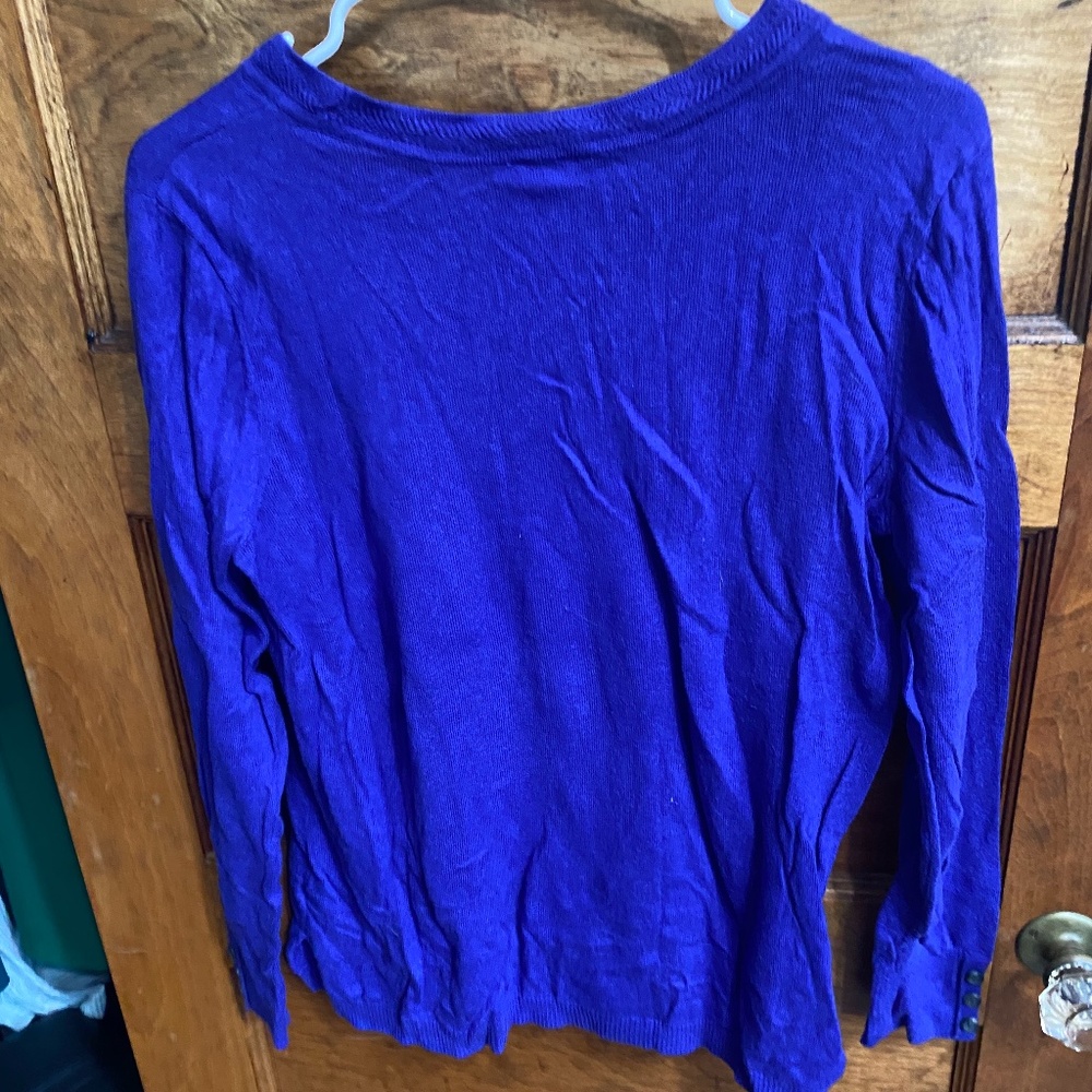 Talbots purple sweater size Petite Large